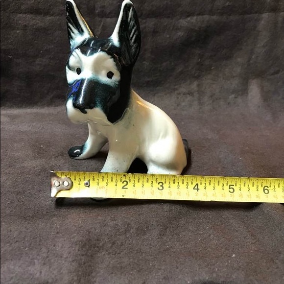 Vintage figurine of adorable black and white dog - Picture 6 of 8